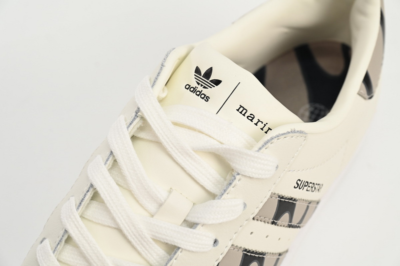  adidas Superstar Shoes White Co Branded Black And White