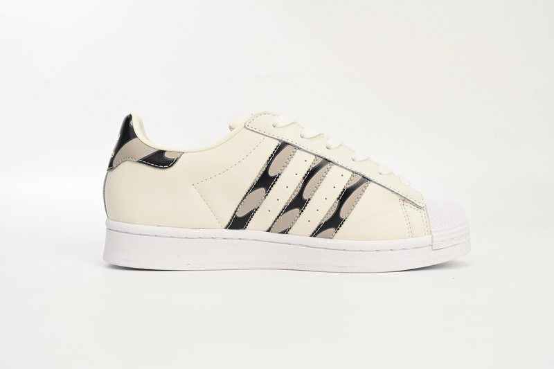  adidas Superstar Shoes White Co Branded Black And White