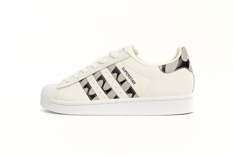  adidas Superstar Shoes White Co Branded Black And White