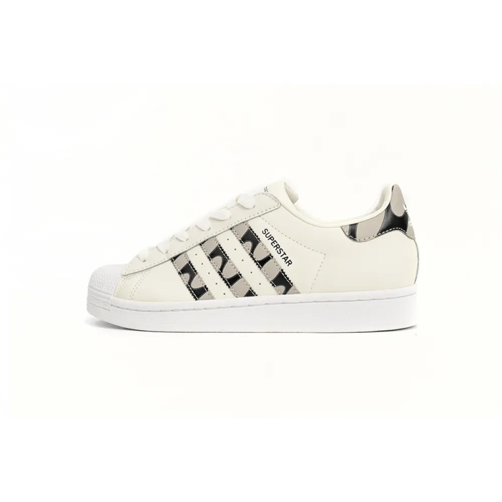  adidas Superstar Shoes White Co Branded Black And White