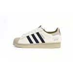 Adidas Superstar Shoes White Grey Blue