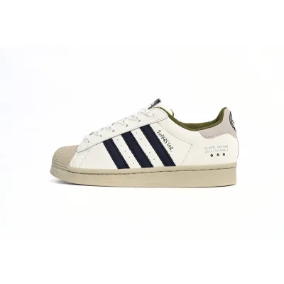 Adidas Superstar Shoes White Grey Blue 01