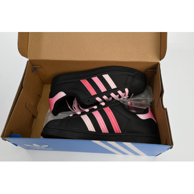  Adidas Superstar Shoes White New Cherry Blossom Gradient Black Pink 02