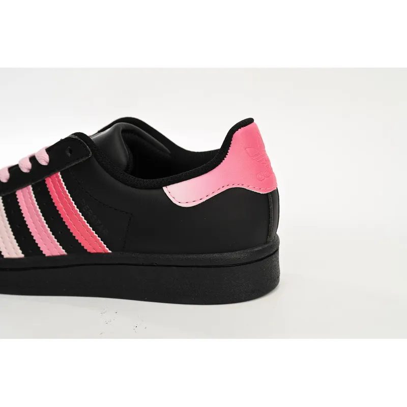  Adidas Superstar Shoes White New Cherry Blossom Gradient Black Pink