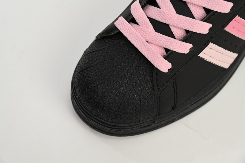  Adidas Superstar Shoes White New Cherry Blossom Gradient Black Pink