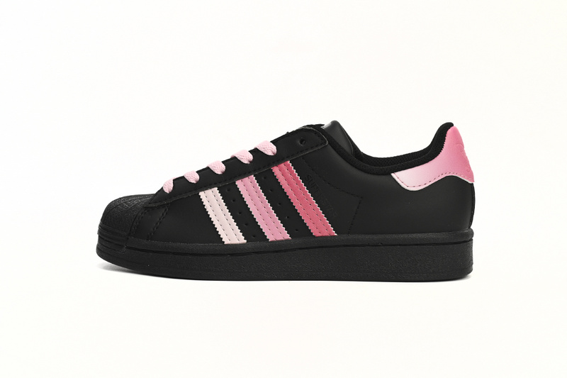  Adidas Superstar Shoes White New Cherry Blossom Gradient Black Pink