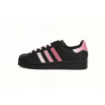  Adidas Superstar Shoes White New Cherry Blossom Gradient Black Pink