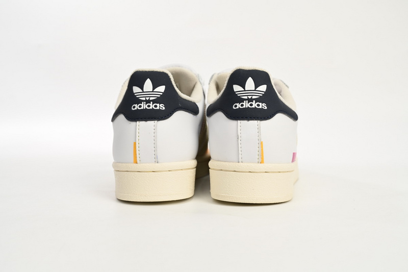  Adidas Superstar Shoes White New Cherry Blossom Gradient Black White Red