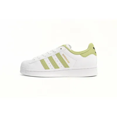  Adidas Superstar Shoes White New Cherry Blossom White Green 01