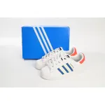  Adidas Superstar Shoes White New White Blue