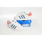 Adidas Superstar Shoes White New White Blue