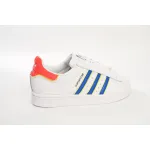  Adidas Superstar Shoes White New White Blue