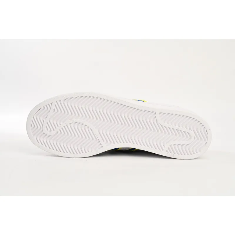  Adidas Superstar Shoes White New White Blue