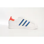  Adidas Superstar Shoes White New White Blue