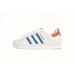  Adidas Superstar Shoes White New White Blue