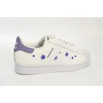  Adidas Superstar Shoes White New White Purple