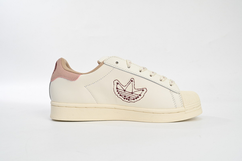  Adidas Superstar Shoes White Pink