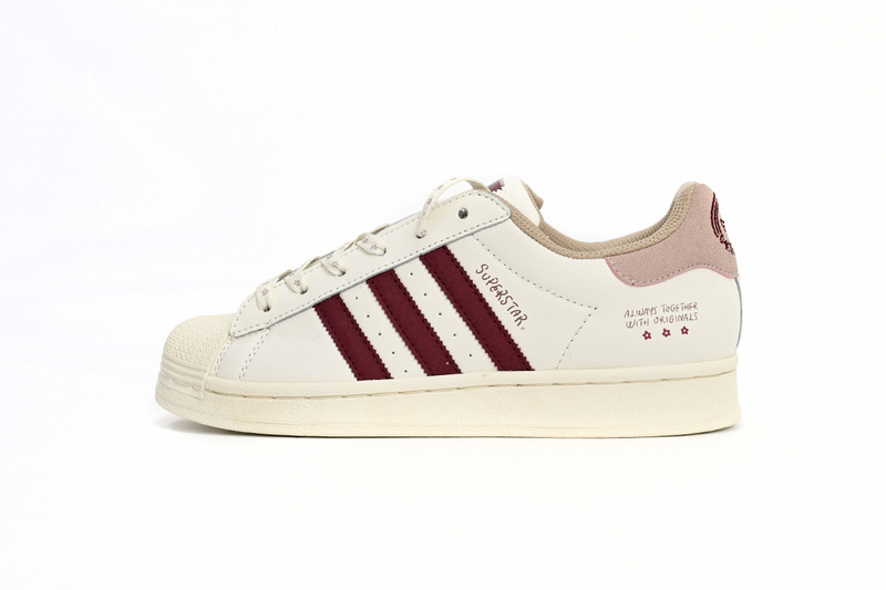  Adidas Superstar Shoes White Pink