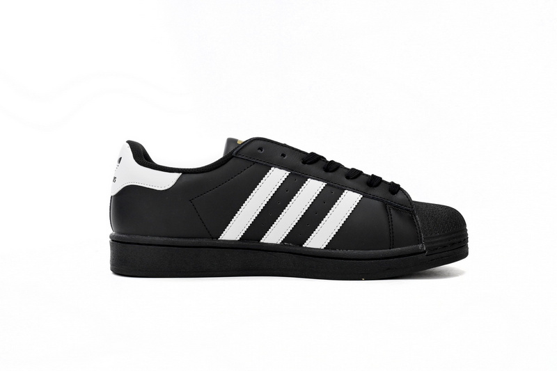 Adidas Superstar Shoes White Black Gold Black Gold Label
