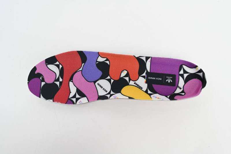 Adidas Superstar Shoes White Black Gold White Rainbow