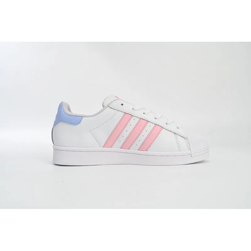 Adidas Superstar Shoes White Black Gold Whiting