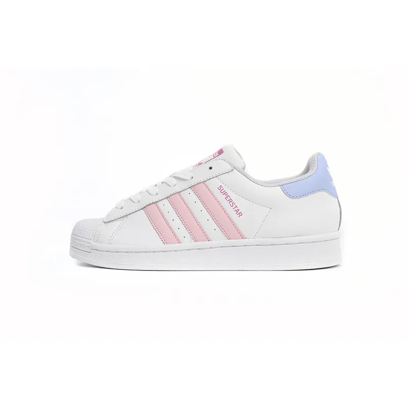 Adidas Superstar Shoes White Black Gold Whiting