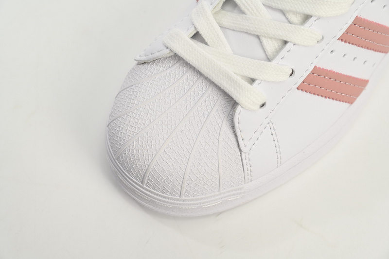 Adidas Superstar Shoes White New Pink White