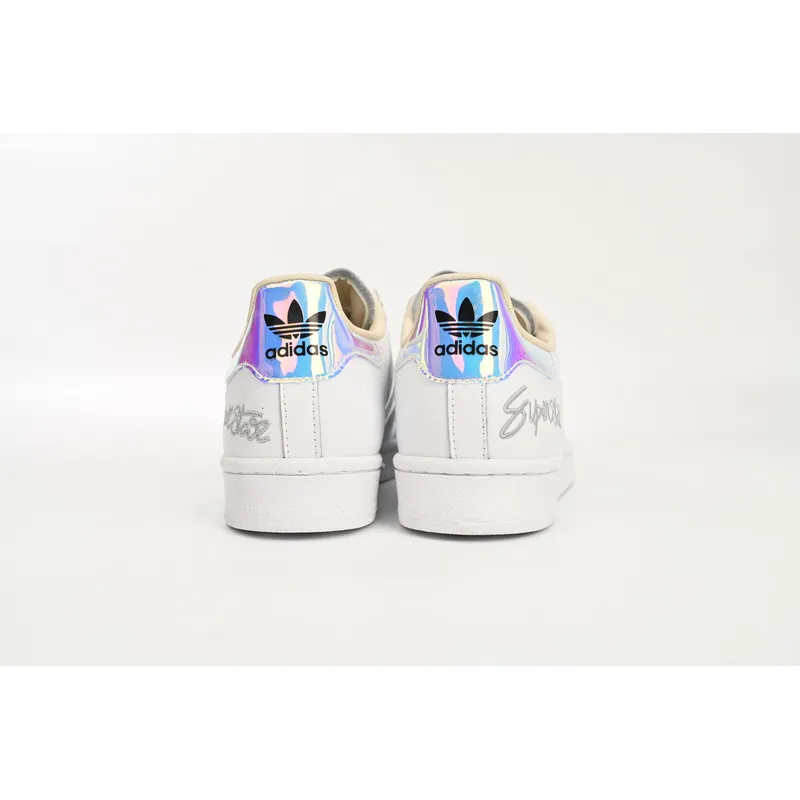 Adidas Superstar Shoes White White Laser