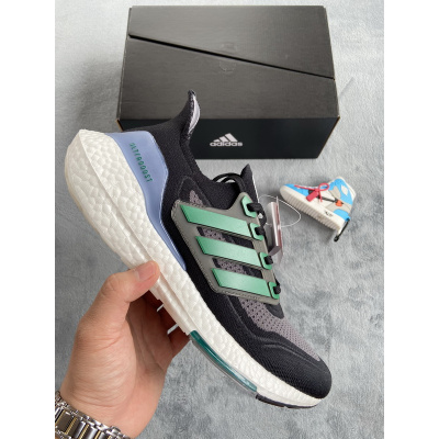 Adidas Ultra Boost 2021 Black and Sub Green 01