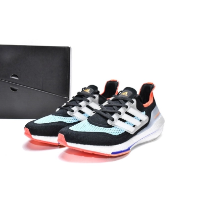 Adidas Ultra Boost 2021 Black Blue Orange 02