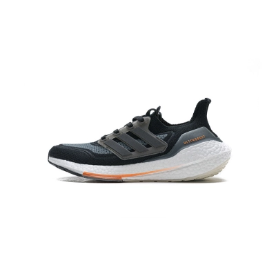 Adidas Ultra Boost 2021 Black Grey Orange 01