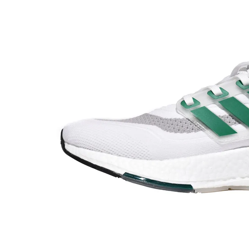 Adidas Ultra Boost 2021 White and Sub Green