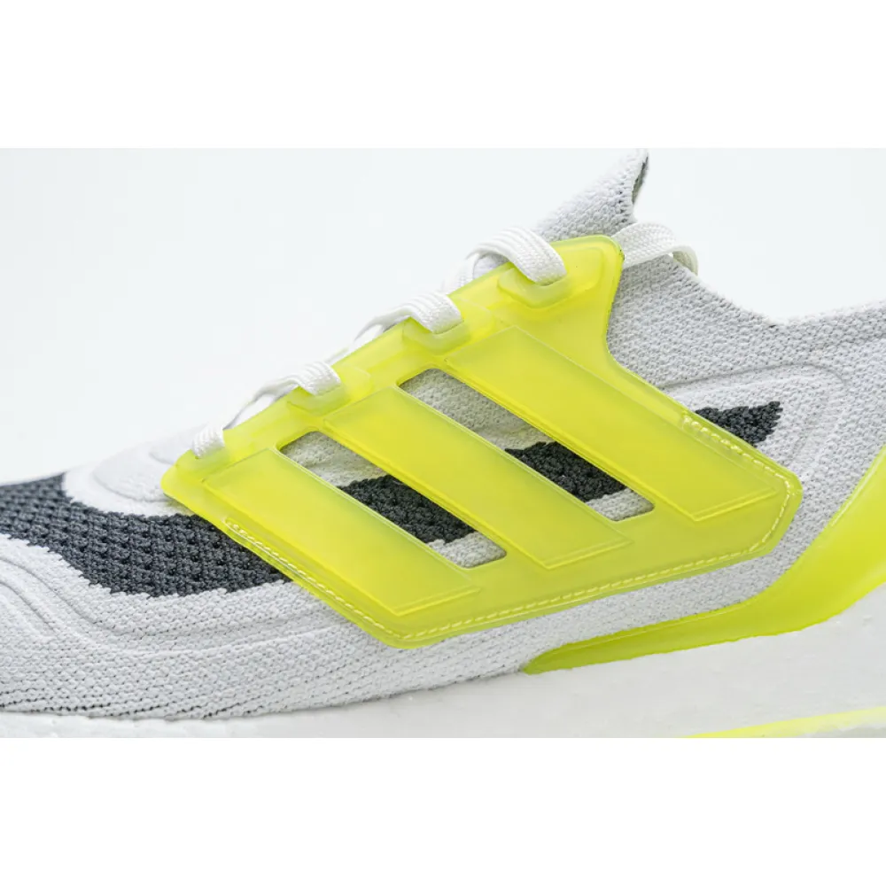 Adidas Ultra Boost 2021 White Grey Yellow