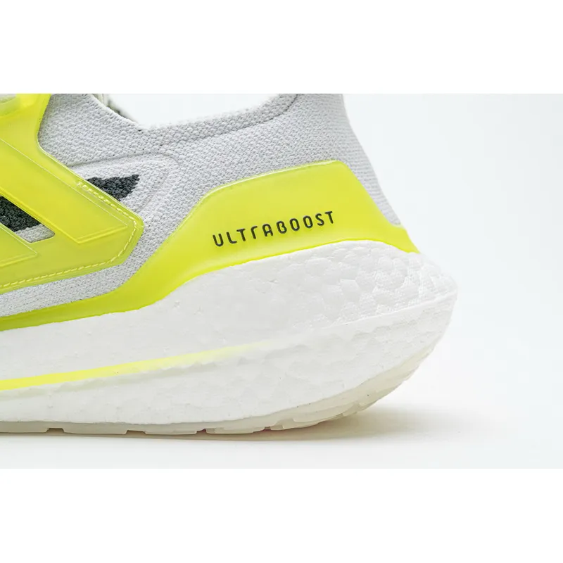 Adidas Ultra Boost 2021 White Grey Yellow