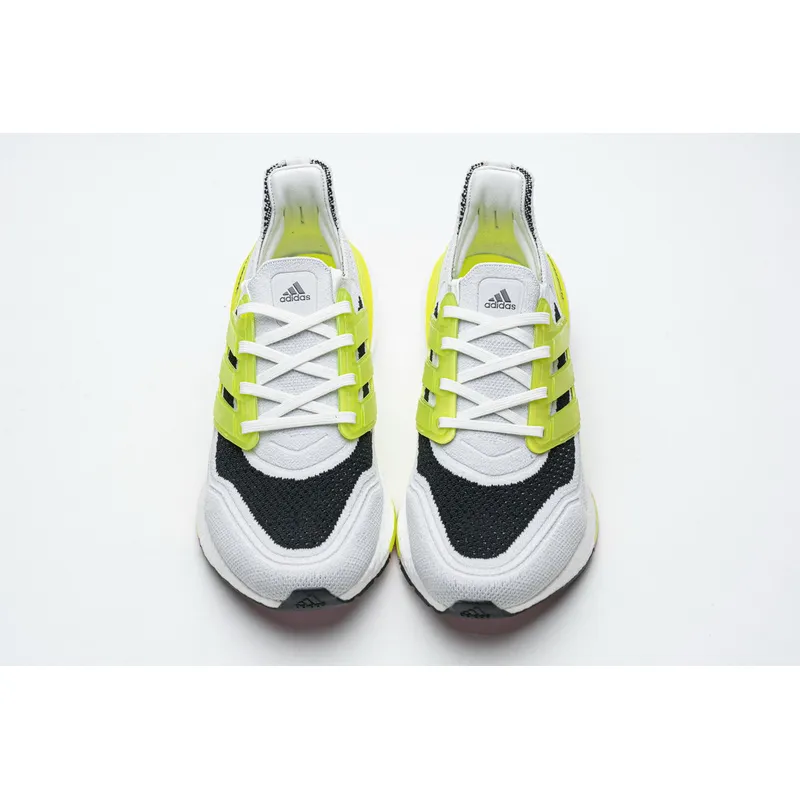 Adidas Ultra Boost 2021 White Grey Yellow