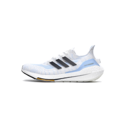 Adidas Ultra Boost 2021 White ice blue 01