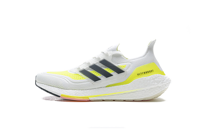Adidas Ultra Boost 2021 White Yellow Black