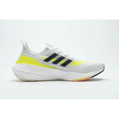 Adidas Ultra Boost 2021 White Yellow Black 02