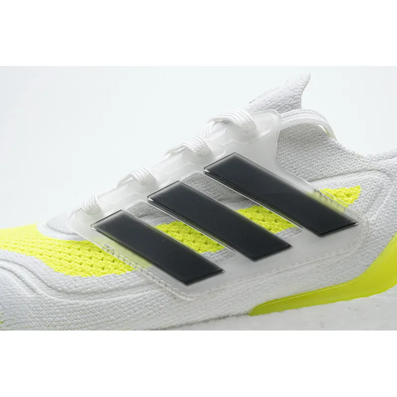 Adidas Ultra Boost 2021 White Yellow Black