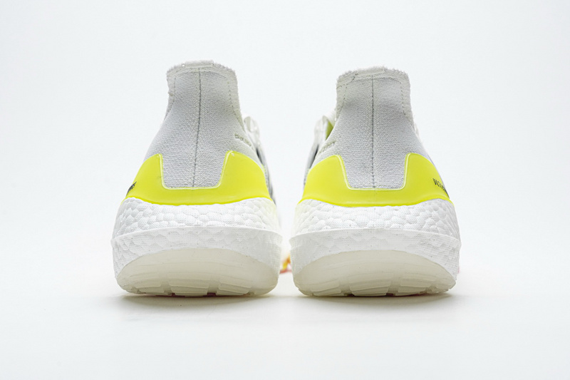 Adidas Ultra Boost 2021 White Yellow Black