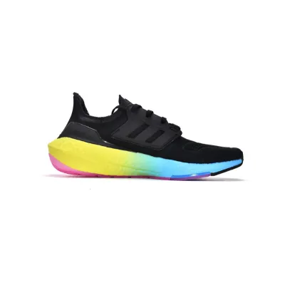 Adidas Ultra Boost 2022 Black Gradient Yellow 02