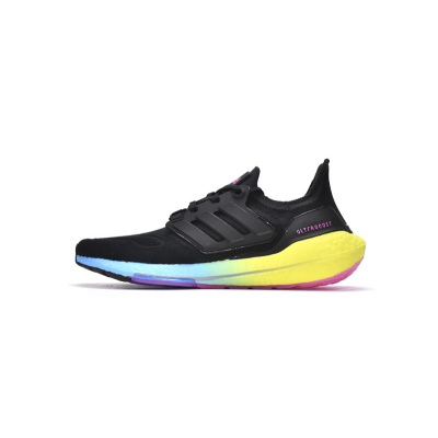 Adidas Ultra Boost 2022 Black Gradient Yellow 01