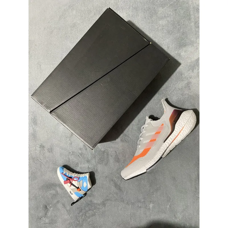 Adidas Ultra Boost 21 Dash Grey Screaming Orange