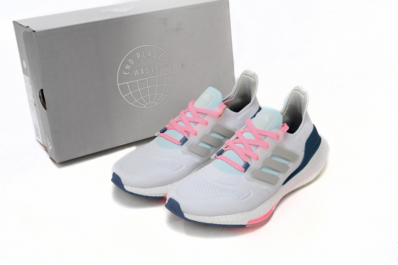 Adidas Ultra Boost 22 White Dark Green