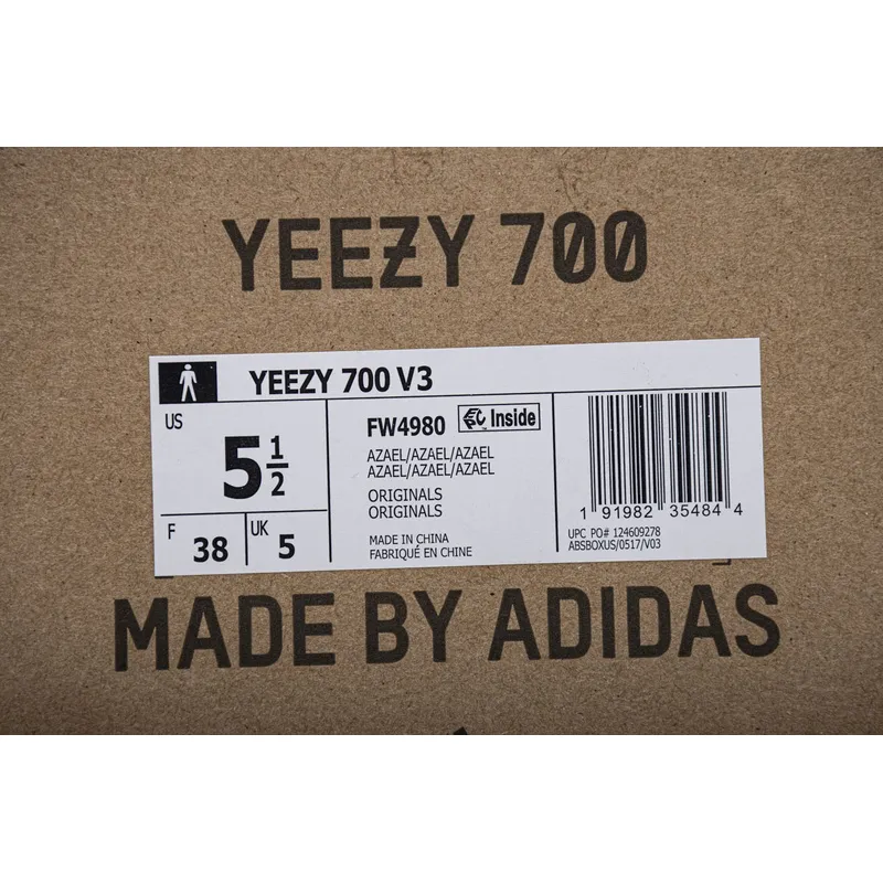 AH Adidas Yeezy 700 V3 “Azael”Real Boost