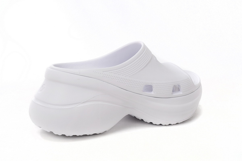 BALENCIAGA Pool Crocs White