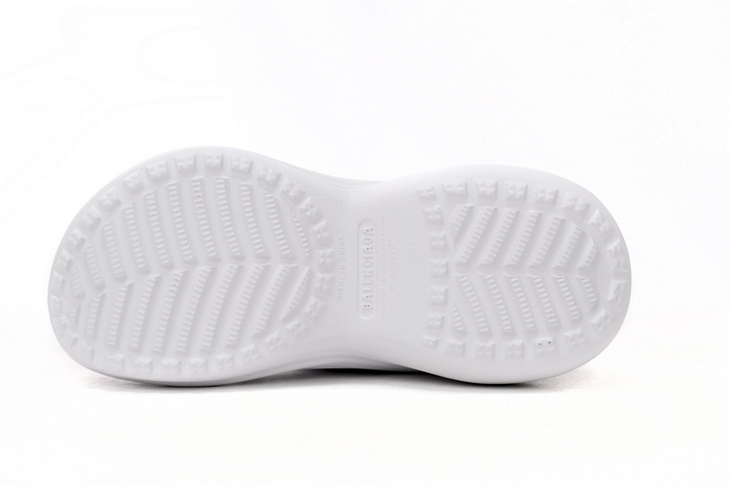 BALENCIAGA Pool Crocs White