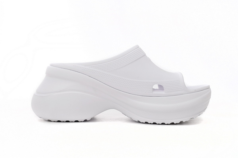 BALENCIAGA Pool Crocs White