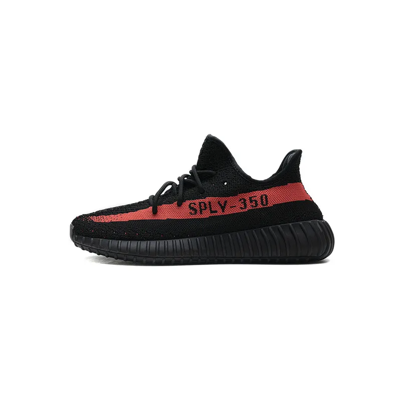 AH Adidas Yeezy Boost 350 V2 Core Black/Red Real Boost