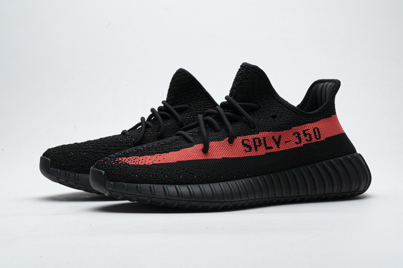 AH Adidas Yeezy Boost 350 V2 Core Black/Red Real Boost